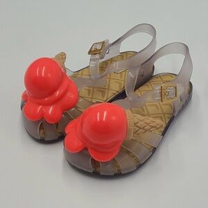 Mini Melissa ice cream jelly sandals size 9
